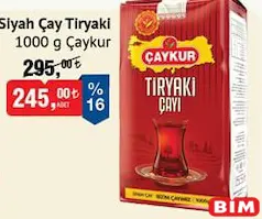 ÇAYKUR SİYAH ÇAY TİRYAKİ 1 KG